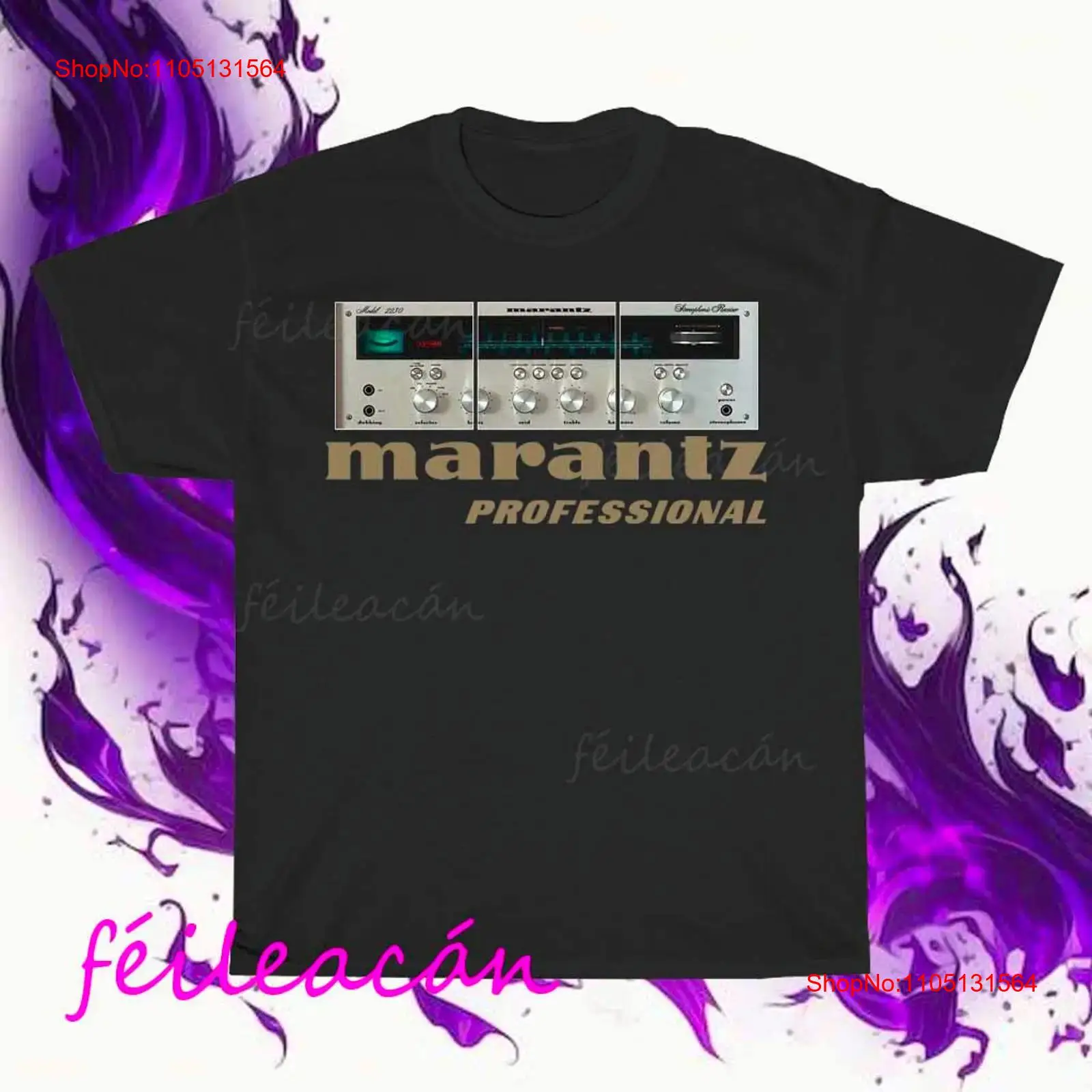 Streetwear Brands - Gloednieuw Marantz Versterker Logo Amerikaans T-shirt