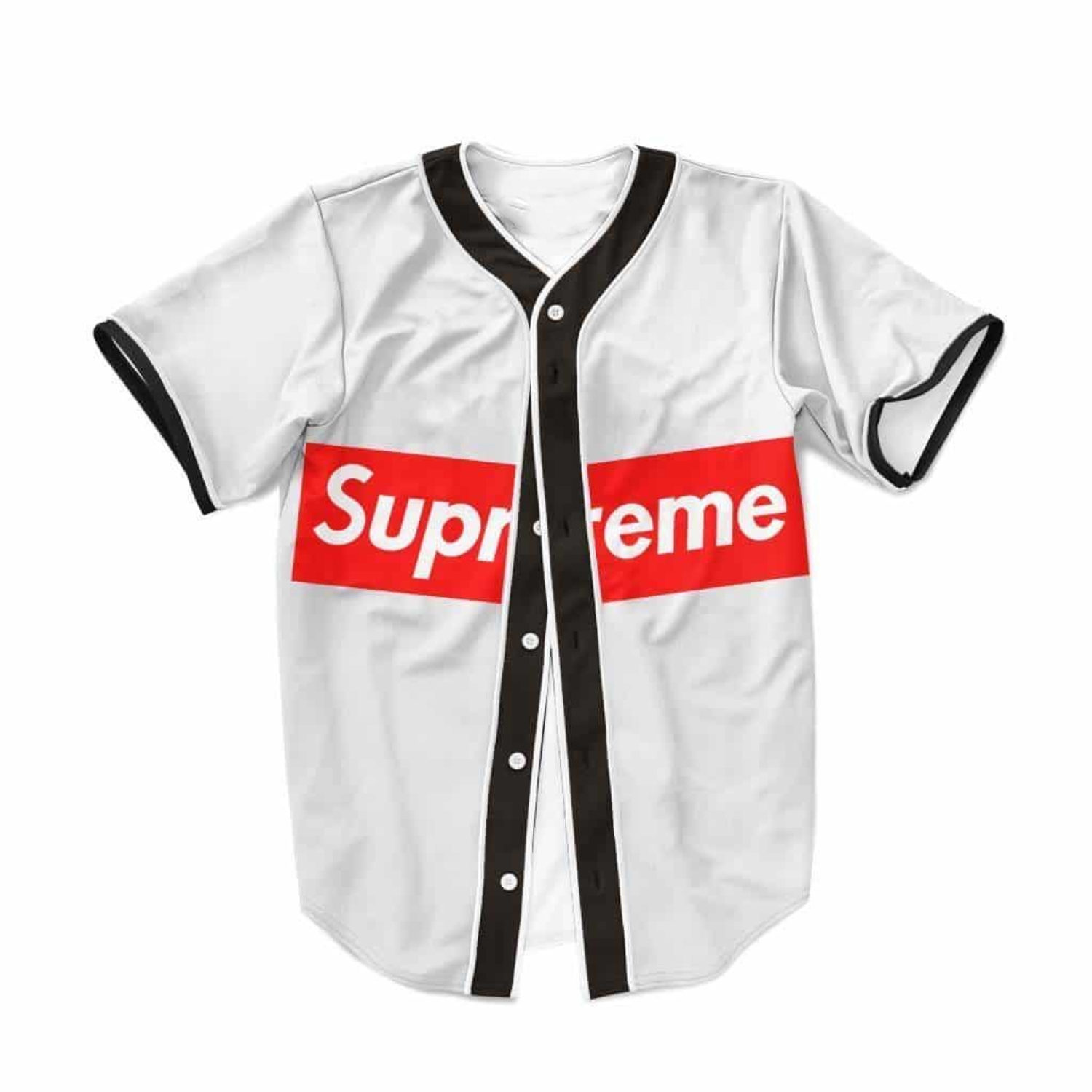 Witte honkbaltrui in Supreme-s - Supreme Brand Streetwear recensie en prijs